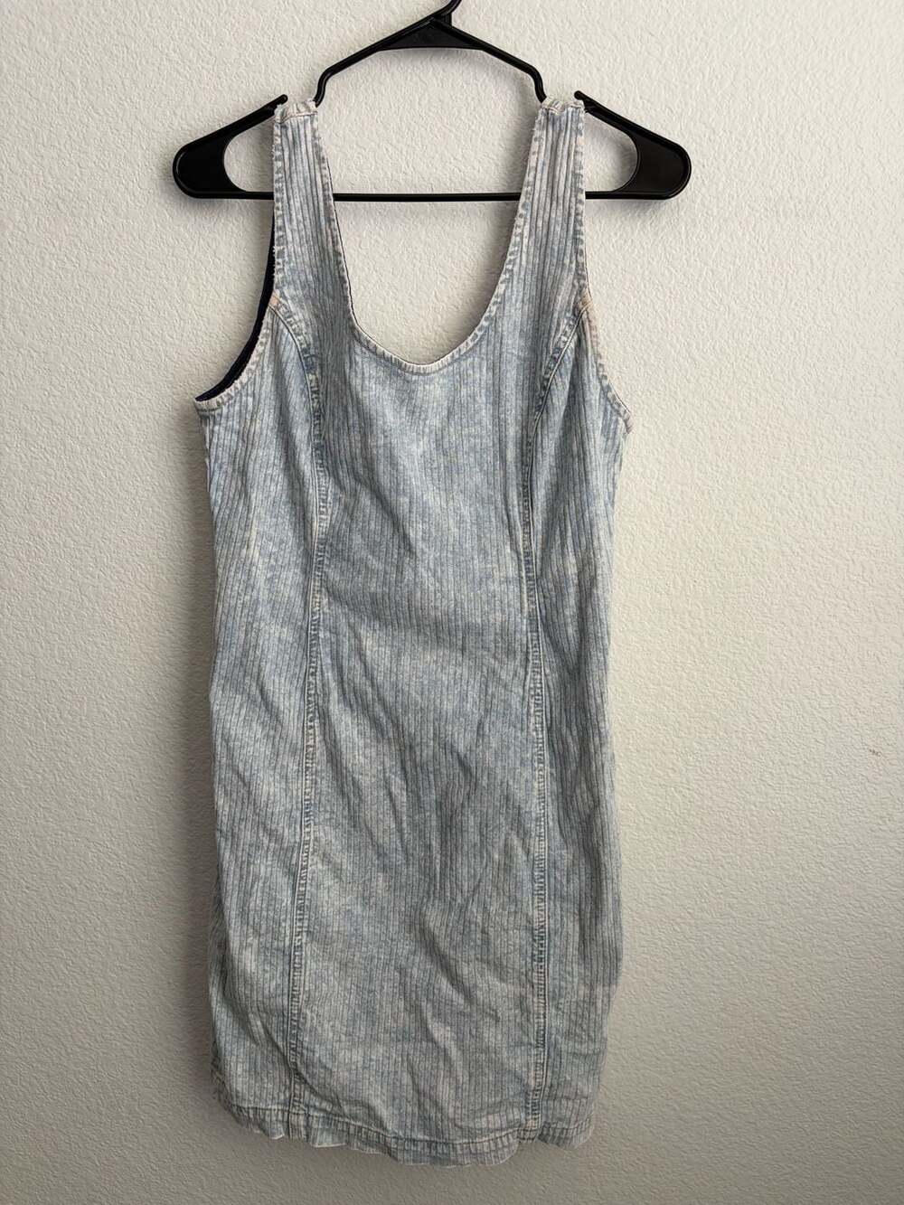 Guess Women's Light Wash Denim Zip Dress
